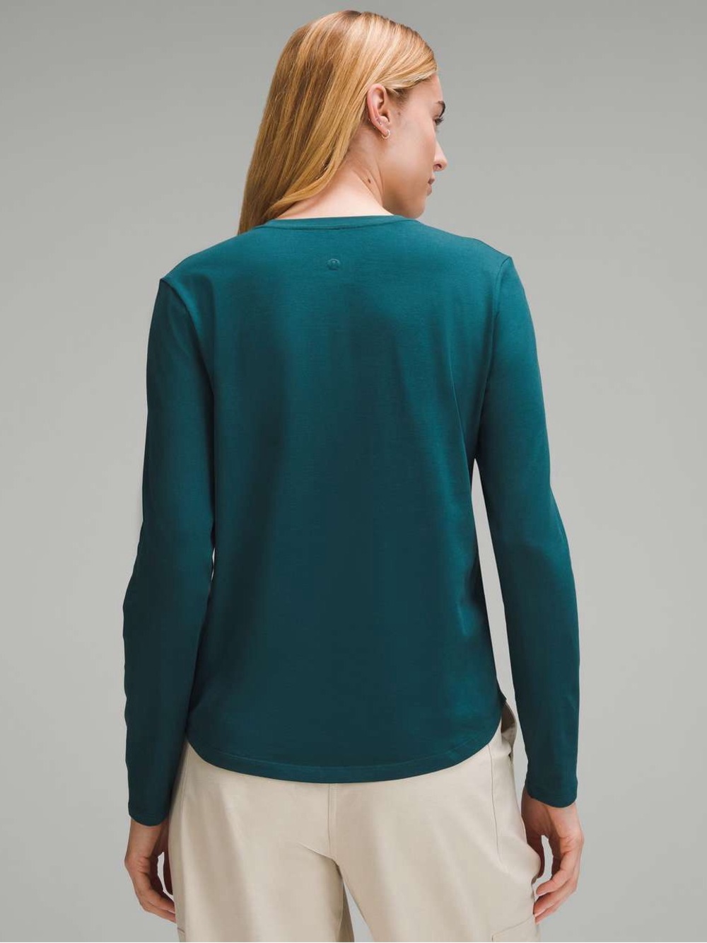 Lululemon Love Long-Sleeve Shirt Storm Teal  women's size 6
